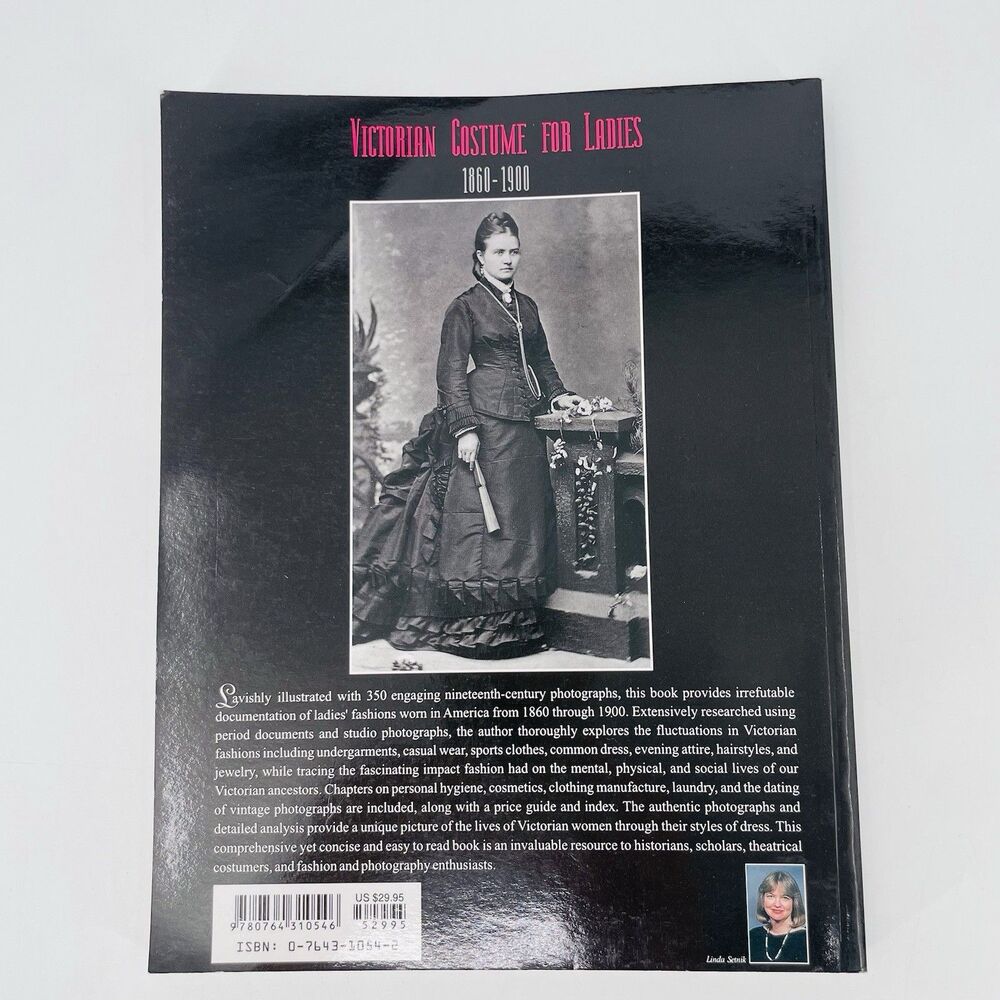 Victorian Costume for Ladies 1860-1900 SIGNED Linda Setnik Schiffer Photo Guide - Picture 2 of 12